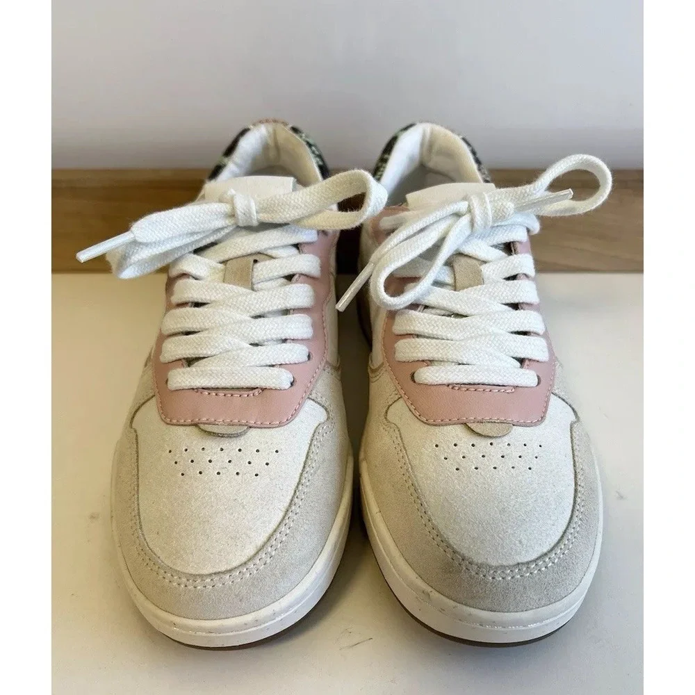 Madewell Court Sneakers Colorblock Suede & Snakeskin Embossed Leather / Size 5.5 - Picture 3 of 8